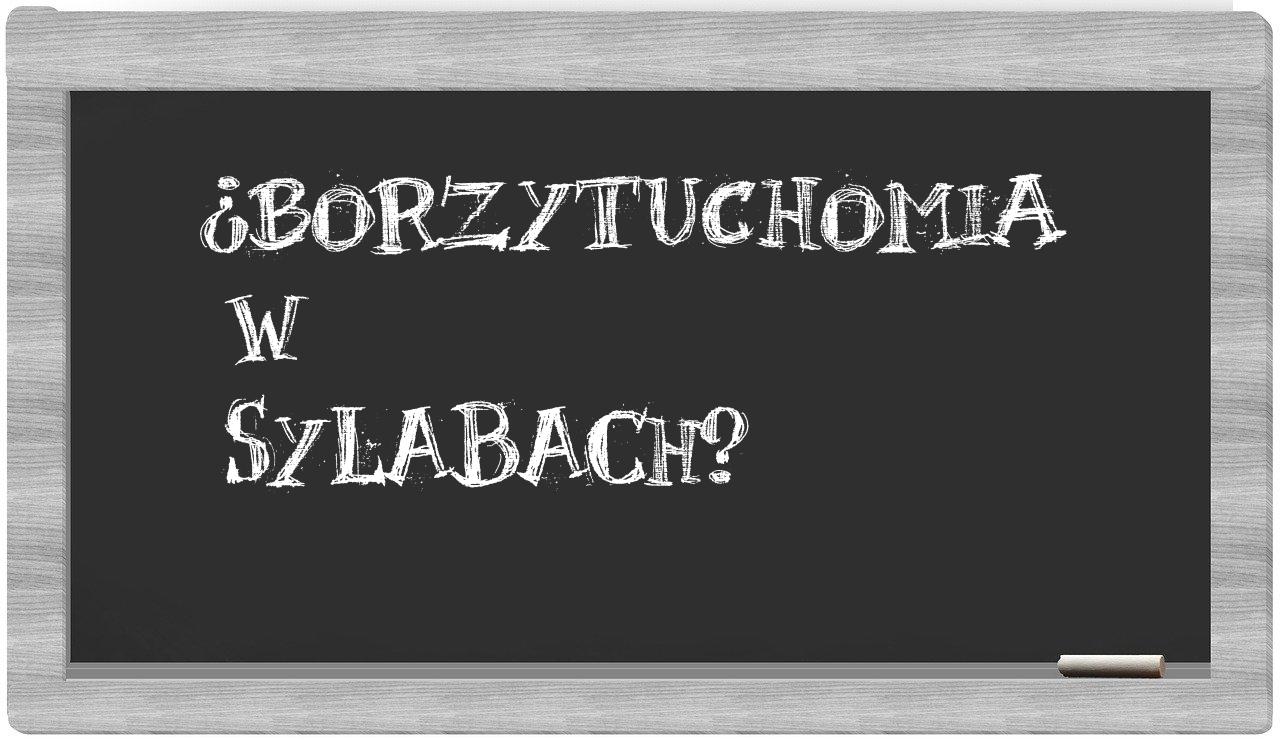 Borzytuchomia in syllables