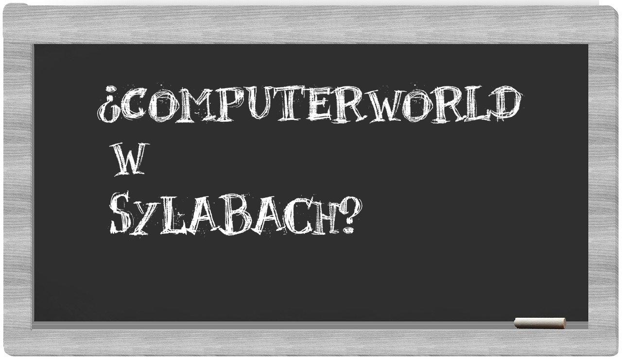 Computerworld in syllables