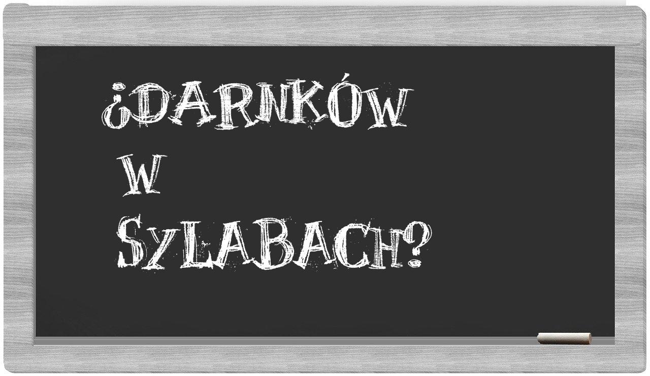 Darnków in syllables