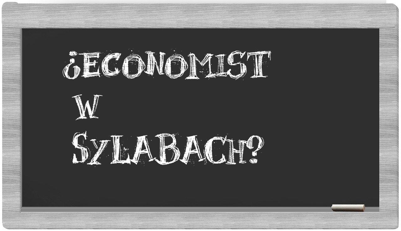 Economist in syllables