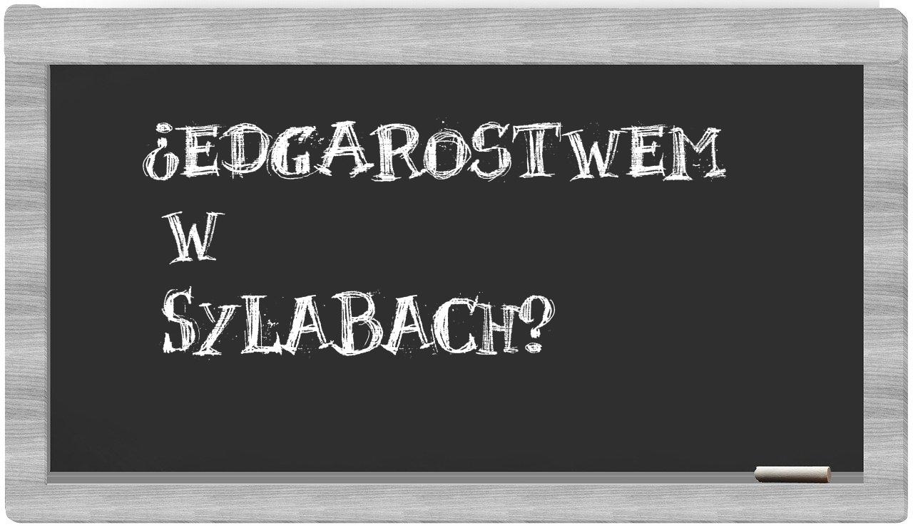 Edgarostwem in syllables