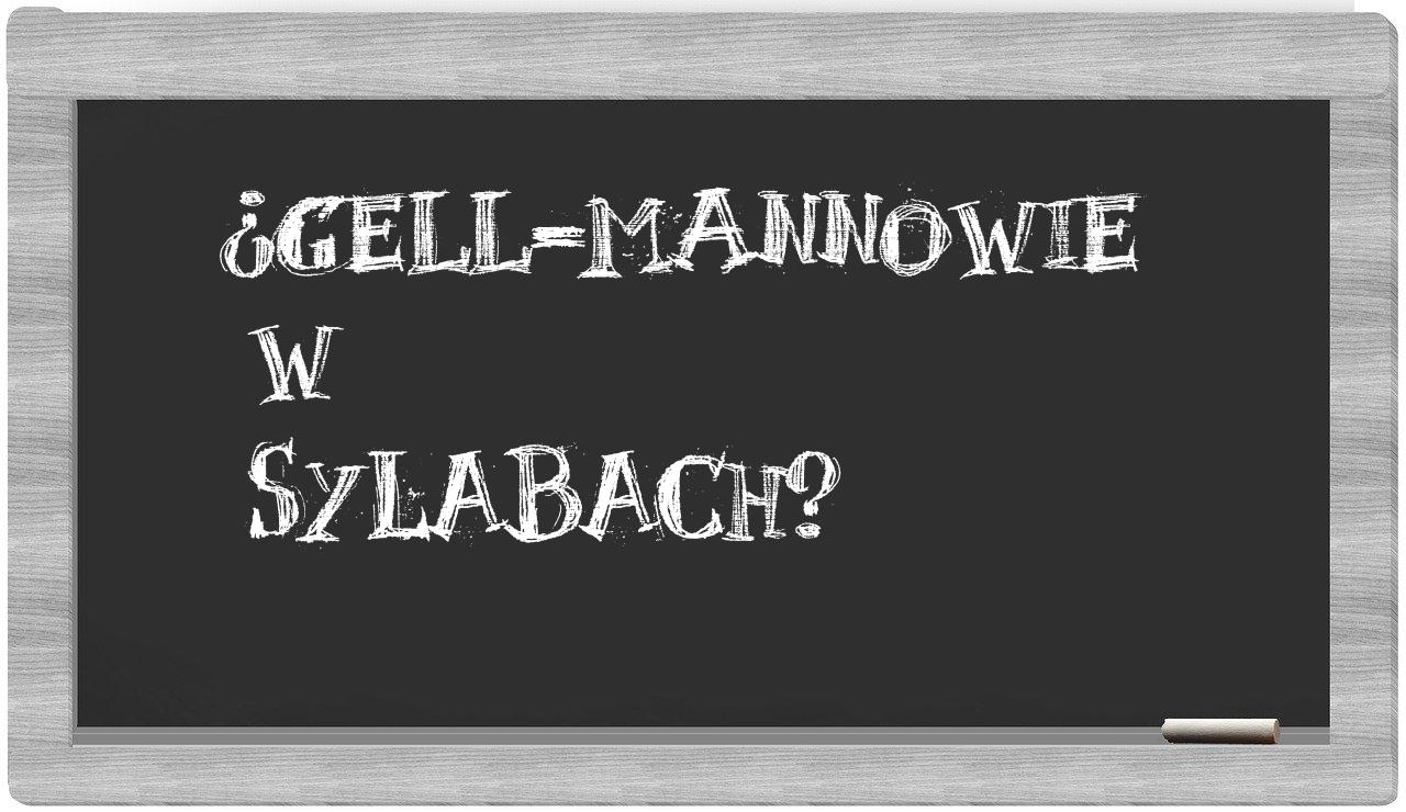 Gell-Mannowie in syllables