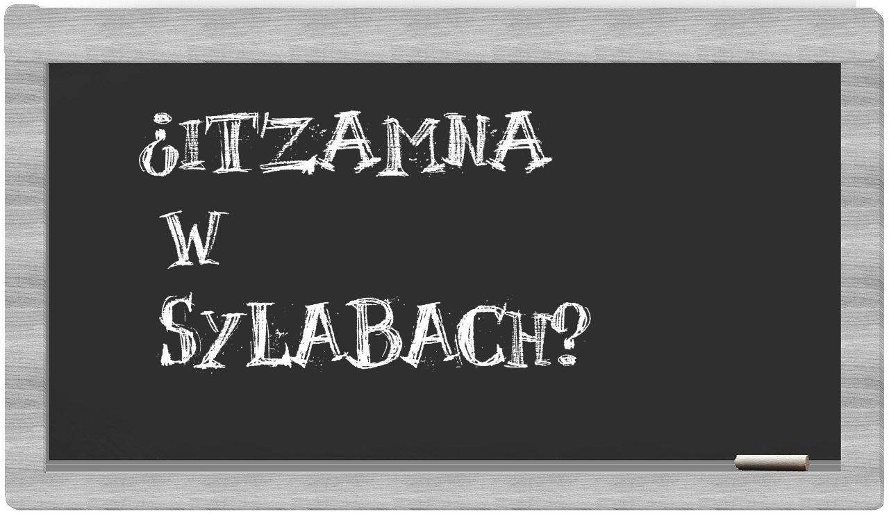 Itzamna in syllables