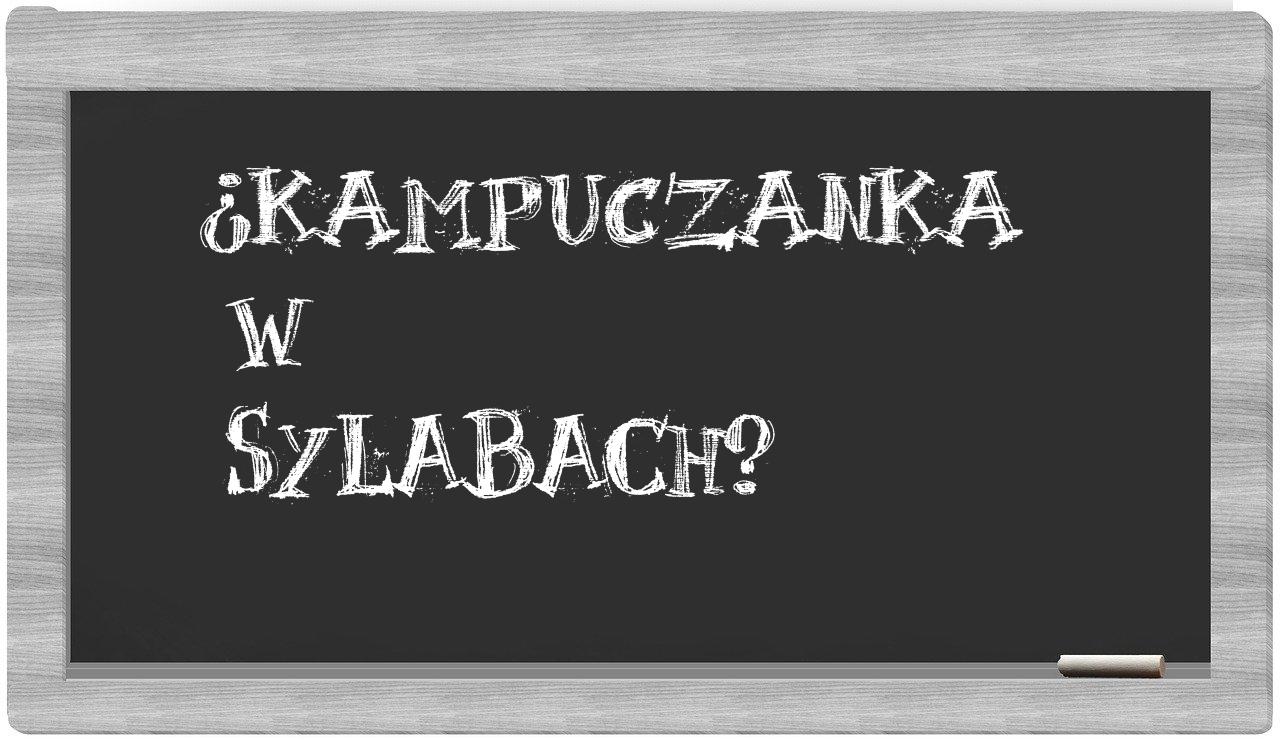 Kampuczanka in syllables