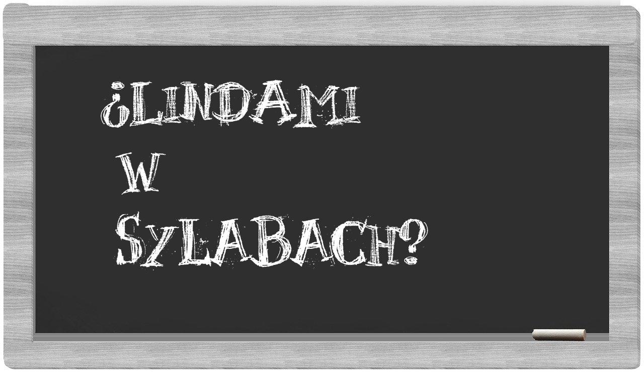 Lindami in syllables