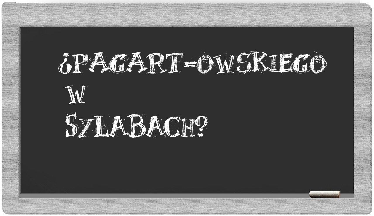 PAGART-owskiego in syllables
