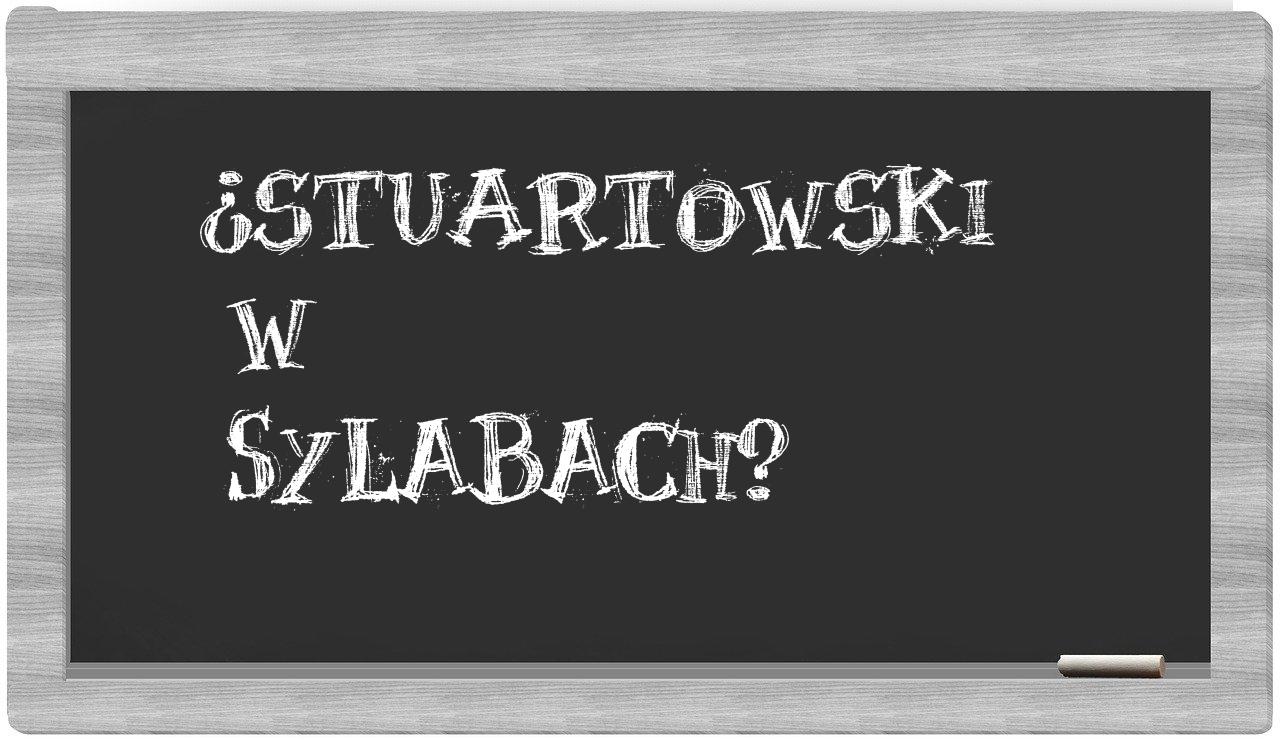 Stuartowski in syllables
