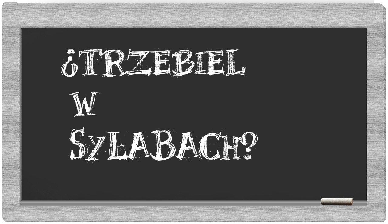 Trzebiel in syllables