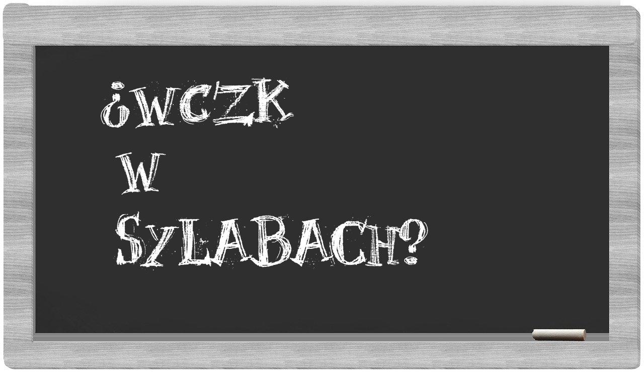WCzK in syllables