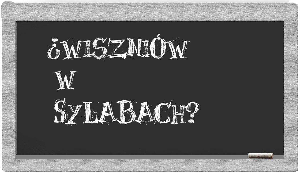Wiszniów in syllables