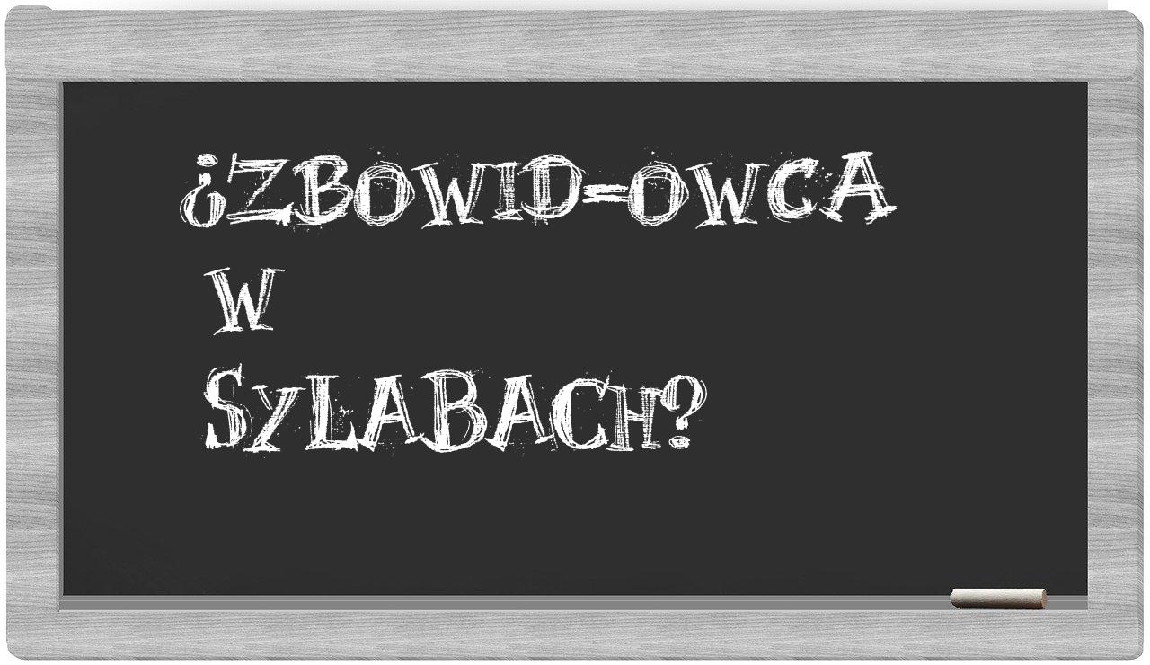 ZBoWiD-owca in syllables