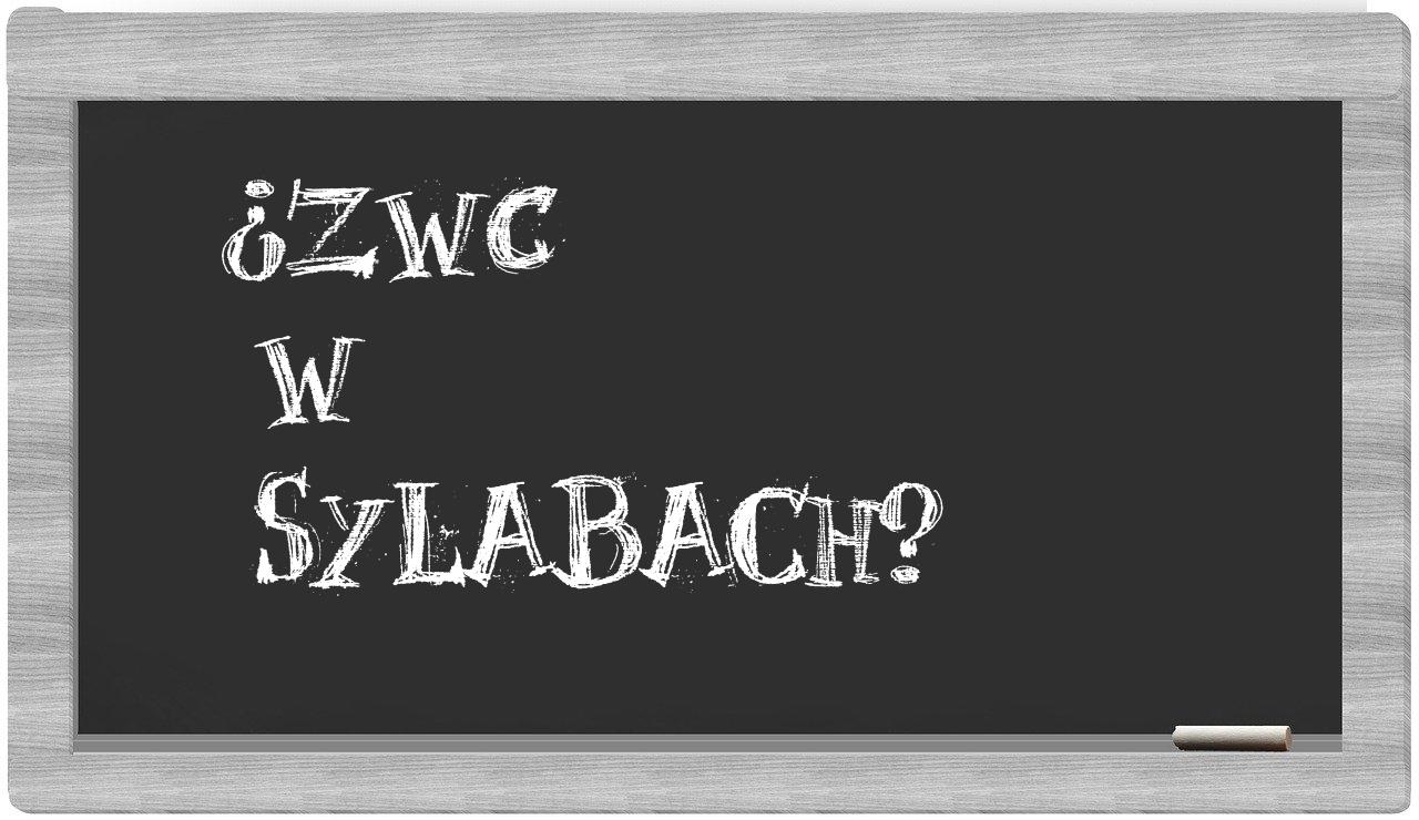 ZWC in syllables