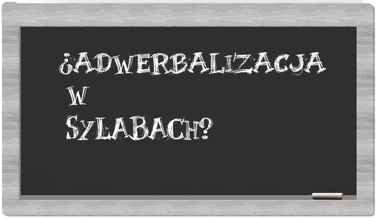 adwerbalizacja in syllables