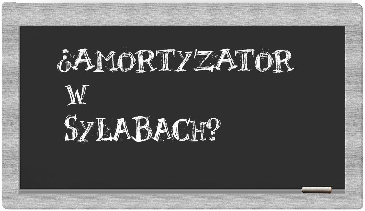 amortyzator in syllables