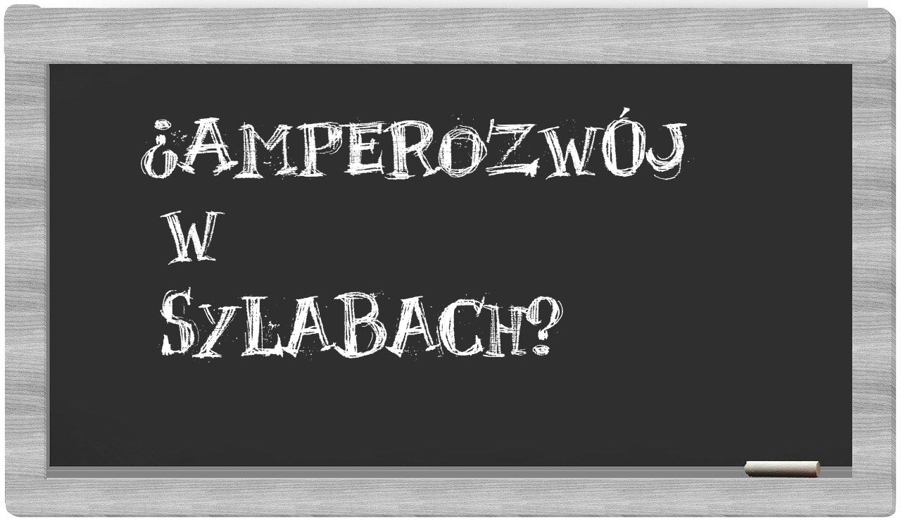 amperozwój in syllables