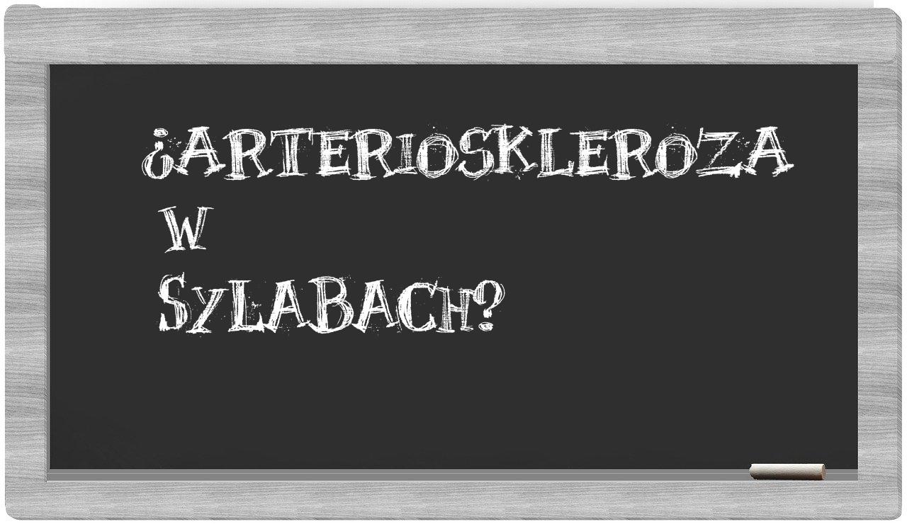 arterioskleroza in syllables
