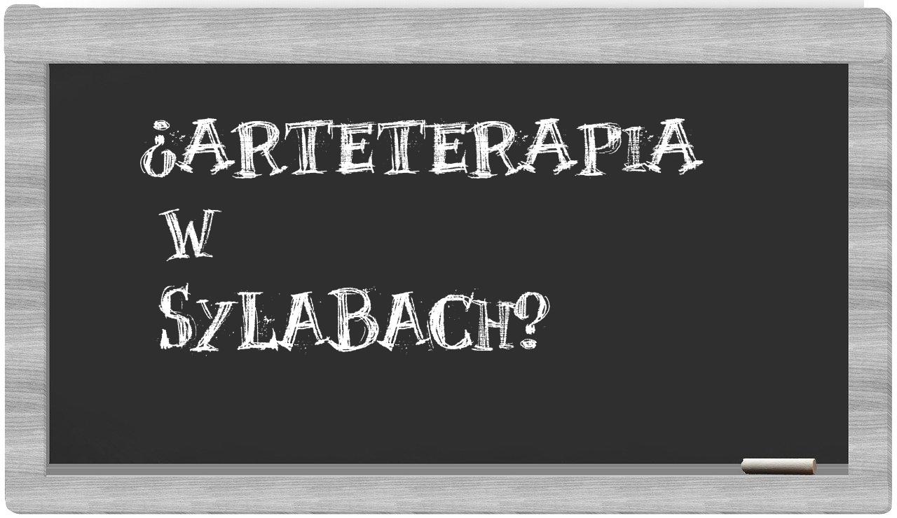 arteterapia in syllables