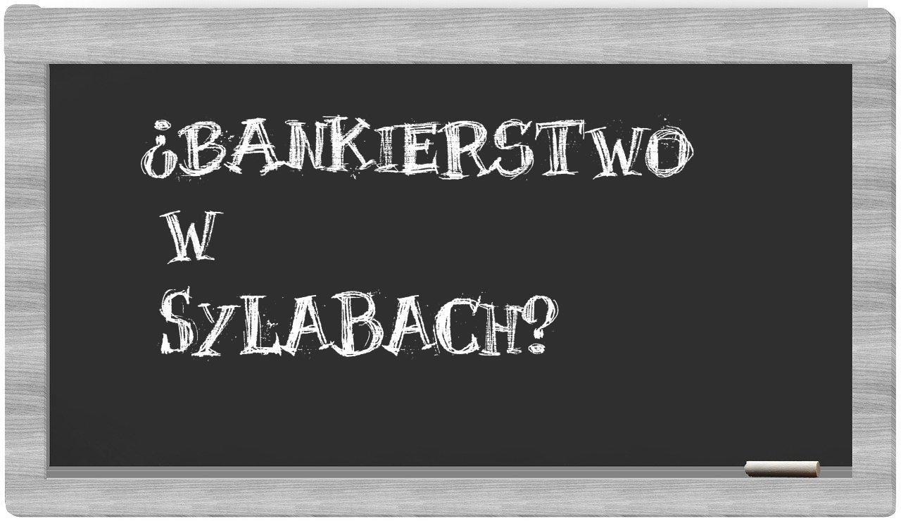 bankierstwo in syllables